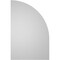 Ekena Millwork Quarter Round Top Left Surface Mount PVC Gable Vent w/ 3-1/2"W x 1"P Standard Frame, 22"W x 34"H GVPQL22X3401SN - alternate 3